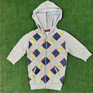 Y2K Baby Phat Dollar Sign Cropped Hoodie